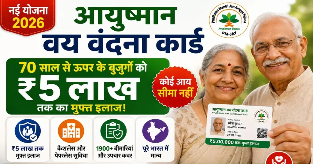 आयुष्मान वय वंदना: वरिष्ठ नागरिकों के लिए मुफ्त उपचार कवर